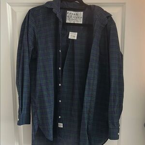 Frank & Eileen Blue and Green Casual Shirt